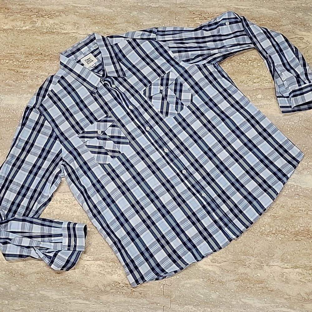 PAPER DENIM & CLOTH WOMENS CASUAL BUTTONDOWN SHIRT SIZE 2X